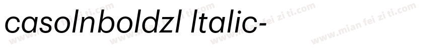 casolnboldzl ltalic字体转换